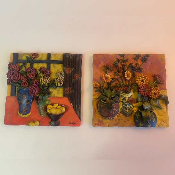 Jae Dougall floral decorative tiles - Picture 10 of 11